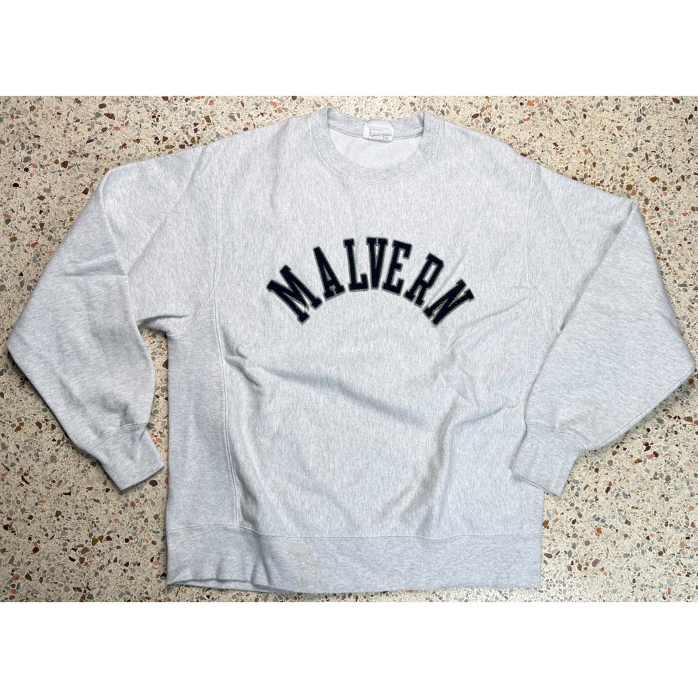Champion Reverse Weave Vintage Malvern College Sweatshirt Size Large